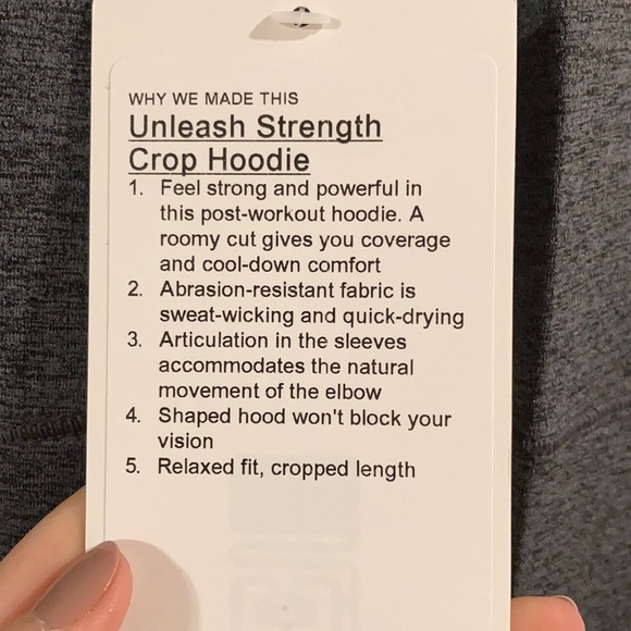 Lululemon Unleash Strength Crop Hoodie - Picture 3 of 5